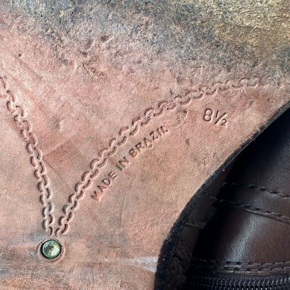 Corsa Como Elegant Brown Leather Riding Boots - Picture 7 of 9